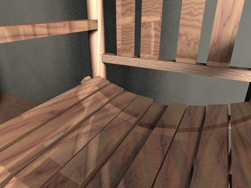 A rocking chair.